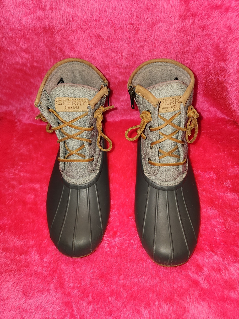 Sperry Duck Boots Women’s 8.5 Wool Insulated Waterproof Thinsulate Rain Boots
